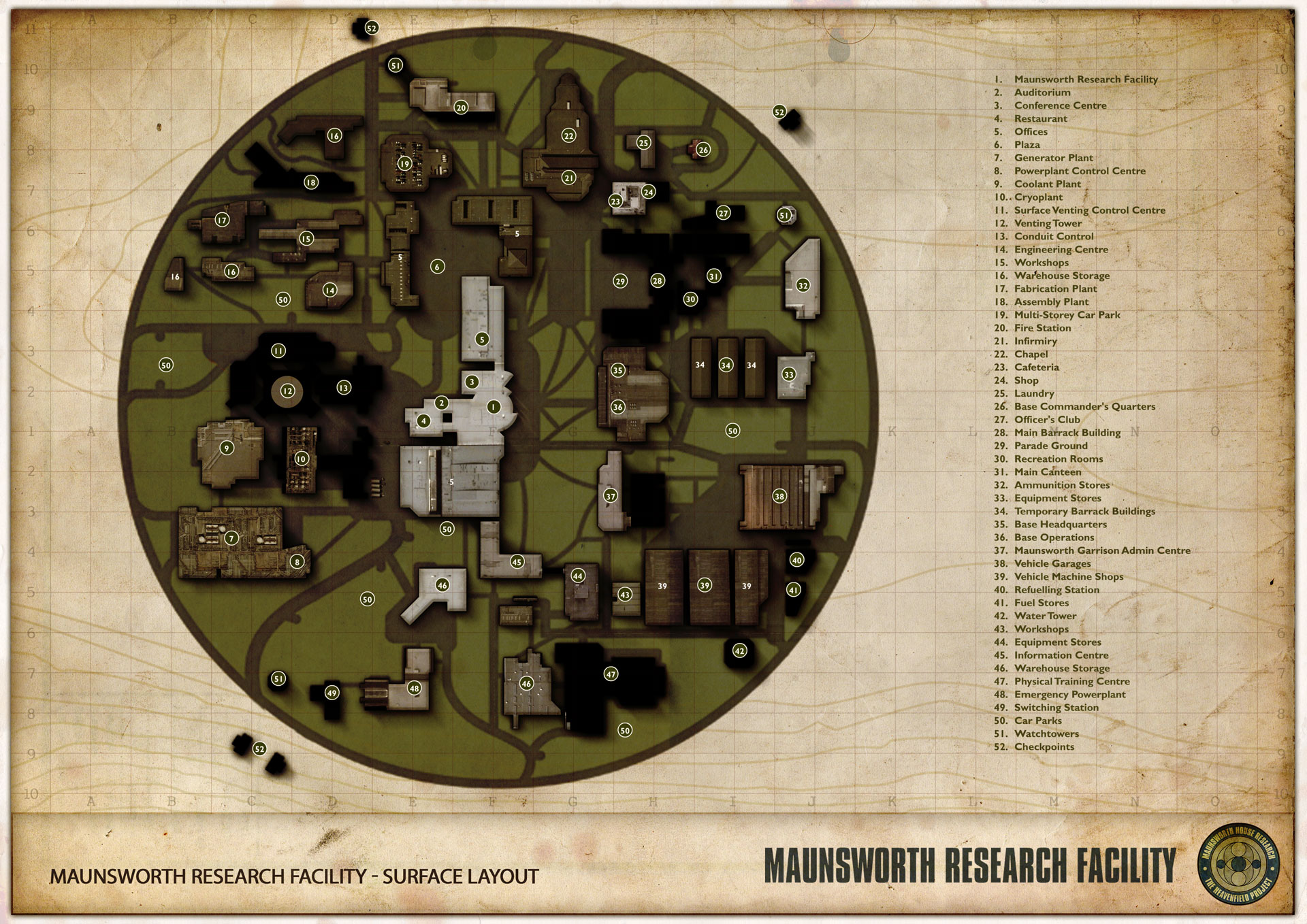 maunsworth-research-facility surface levels